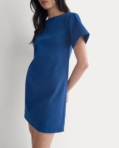 Boatneck Mini Dress | Estate Blue