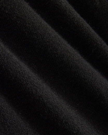 Cashmere Button-Up Shirt | Black