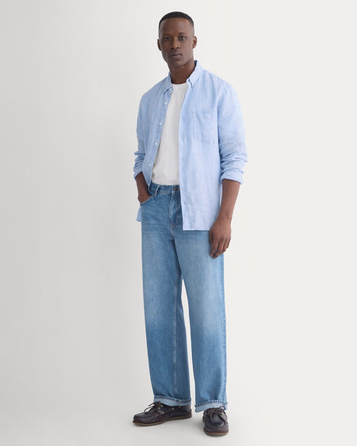 Relaxed Italian Selvedge Jean | Medium Indigo