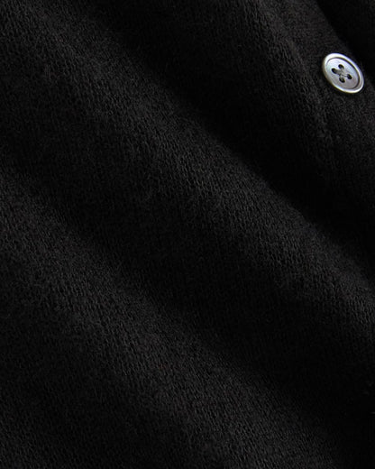 The Air Alpaca™ Short-Sleeve Cardigan | Black