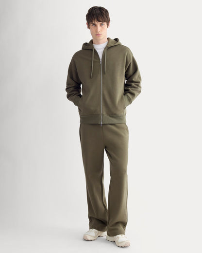 Luxe Fleece Full-Zip Hoodie | Olive Night