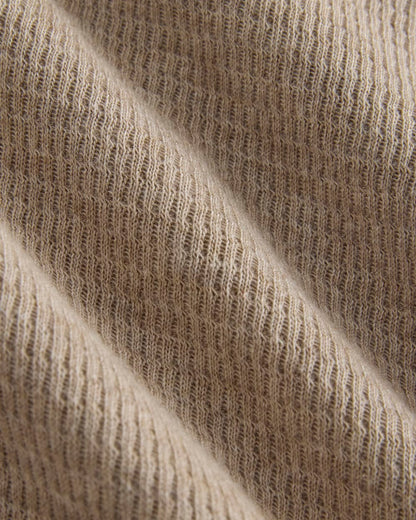Slim-Fit Crew in Cozy Waffle | Heathered Oatmeal