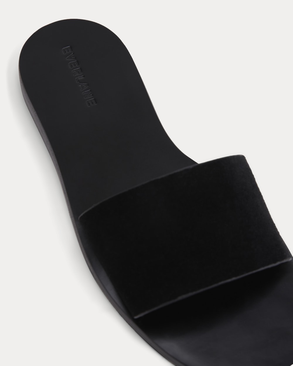 Suede Slide Sandal | Black Suede
