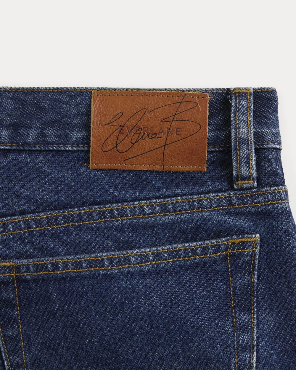 Everlane x Elena Bonvicini Highland Low-Rise Cigarette Jean | Deep Bay Indigo