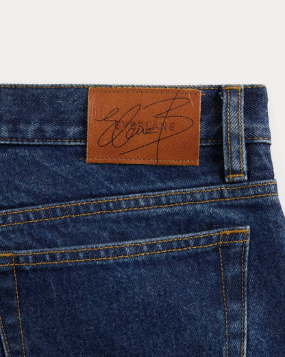 Everlane x Elena Bonvicini Highland Low-Rise Cigarette Jean | Deep Bay Indigo