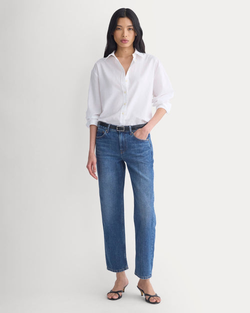 Low-Rise Straight Jean | Dark Indigo