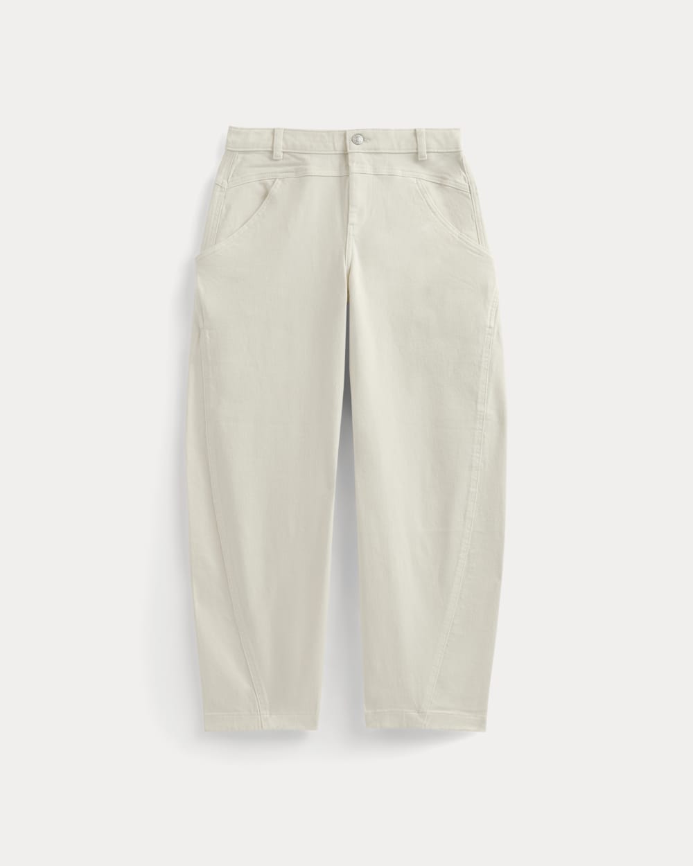 Double-Stitch Barrel Pant | Bone