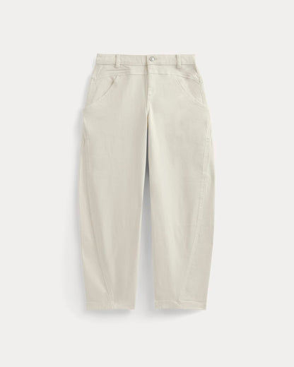 Double-Stitch Barrel Pant | Bone
