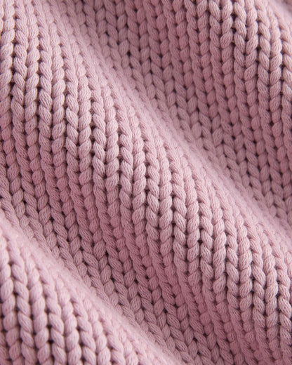Oversized Cocoon Crew in Elevated Cotton | Burnished Lilac