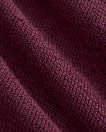 Shrunken Tee in Cozy Waffle | Heathered Port Royale
