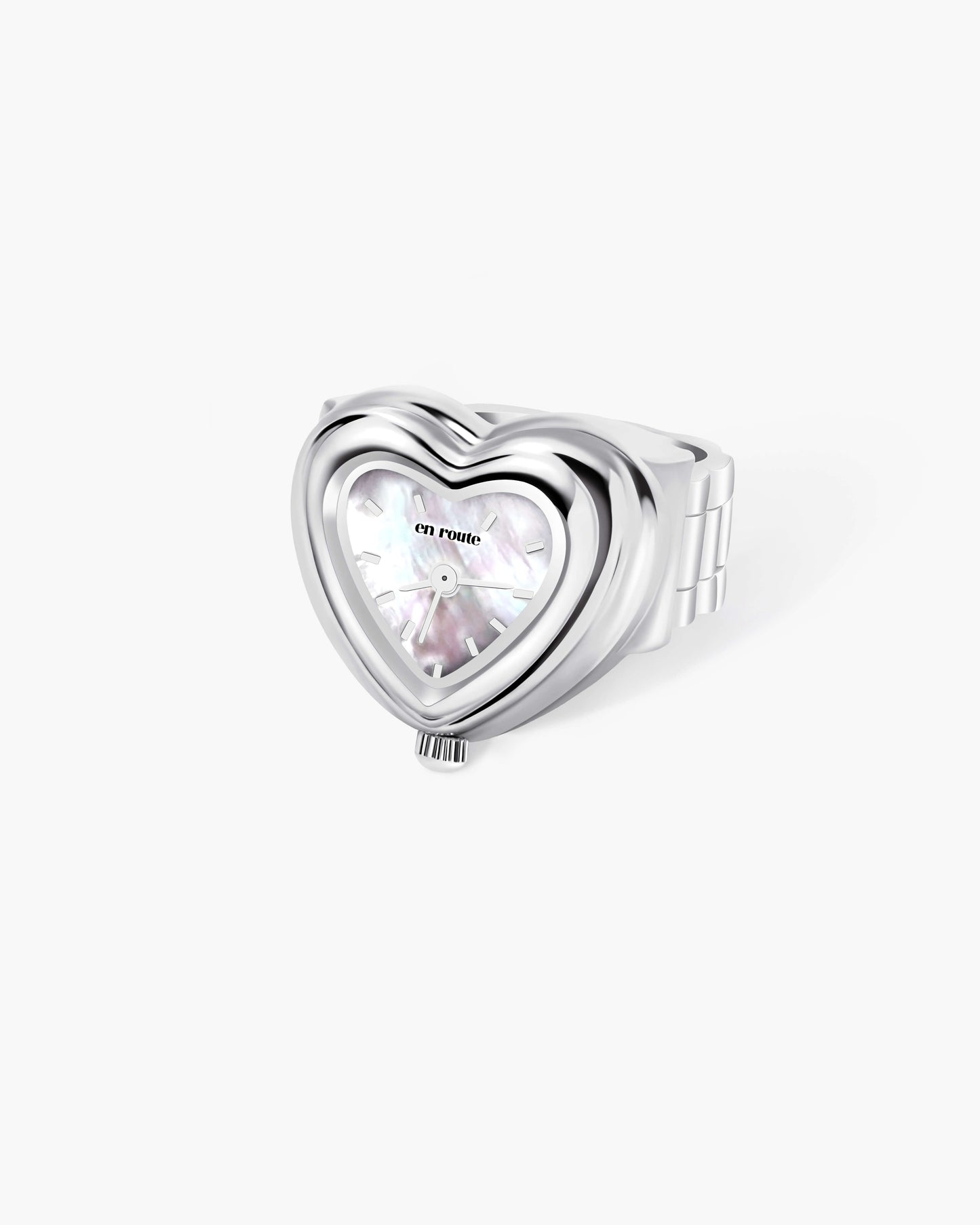 City Heart Two-Tone Watch Ring