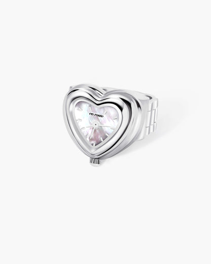 City Heart Two-Tone Watch Ring