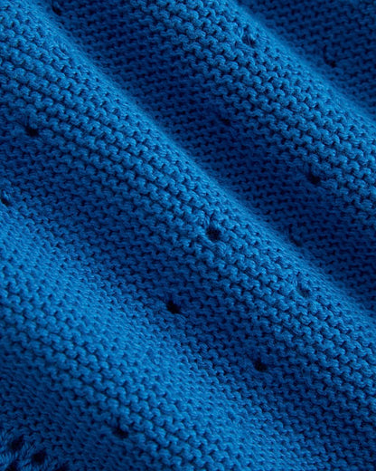 Open-Knit Short in Everyday Cotton | Imperial Blue