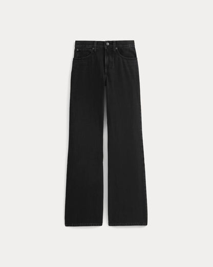 Relaxed Mid-Rise Bootcut Jean | Black