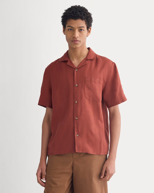 Linen Resort Shirt | Black