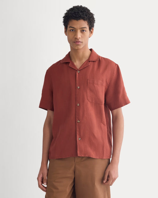 Linen Resort Shirt | Black