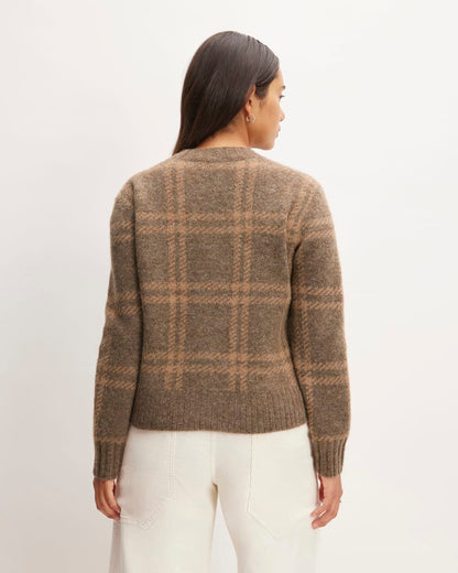 The Alpaca Cropped Crewneck Sweater | Cocoa / Tiger's Eye