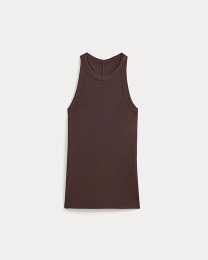 Luxe Rib Racerback Tank | Coffee Bean