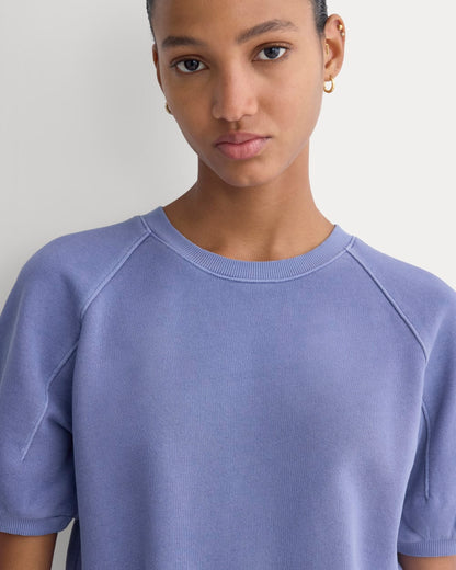 Lightweight Terry Blouson Short-Sleeve Crew | Velvet Morning