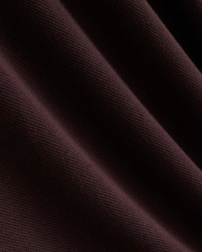 Pique Polo Short-Sleeve Dress | Dark Chocolate