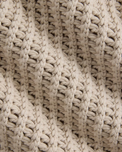 Open-Knit Tunic Vest in Elevated Cotton | Peyote
