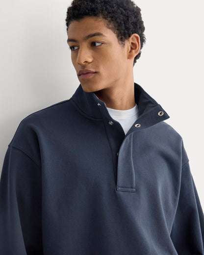 Off-Duty Terry Pullover | Deep Navy