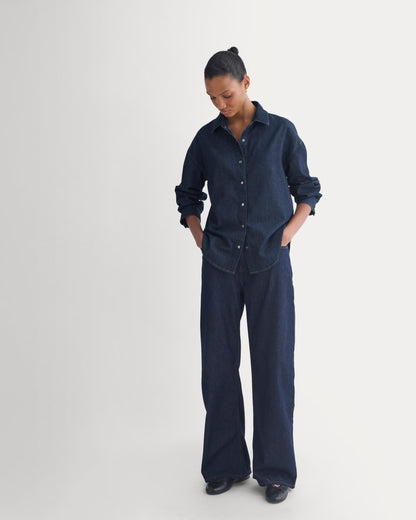 Everlane x Elena Bonvicini Balboa Button-Up Shirt | Deep Bay Indigo