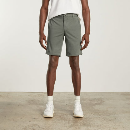 The 9" Slim-Fit Performance Chino Short | Pewter Green