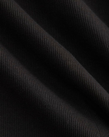 Luxe Rib Side Snap Tank | Black