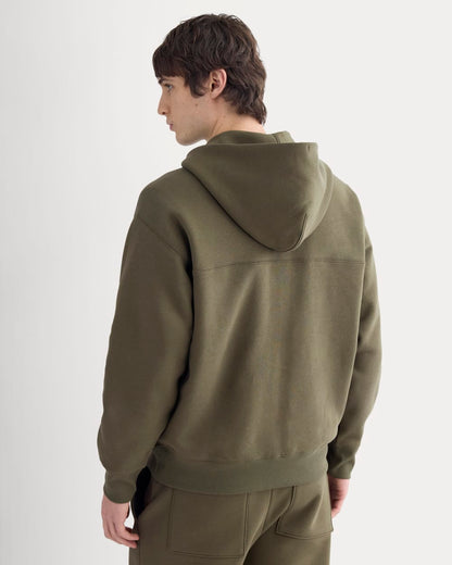 Luxe Fleece Full-Zip Hoodie | Olive Night