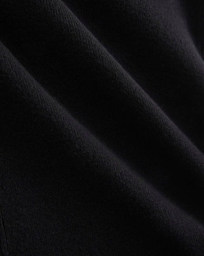 Knit Square-Neck Midi Dress | Black
