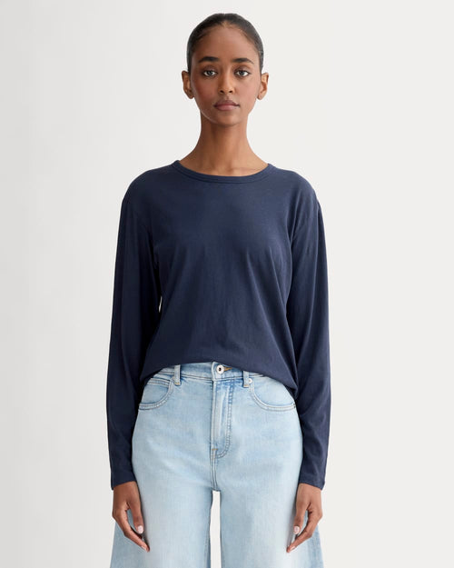 The Air Long-Sleeve Tee | Navy