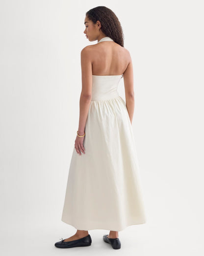 Halter Dress in Ultrasoft Cotton | Birch