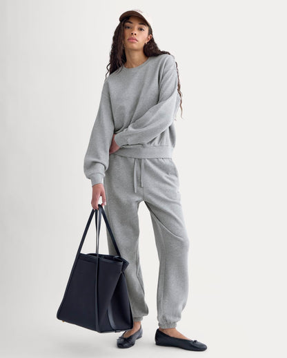 Lightweight Terry Blouson Crew | Vintage Heather Grey