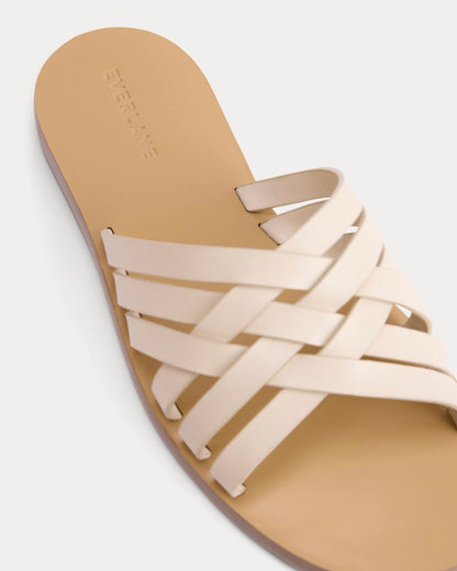 Leather Triple Crisscross Sandal | Canvas