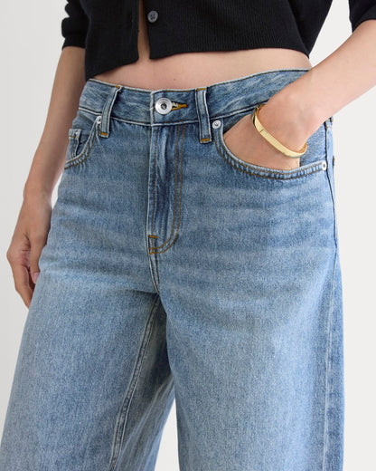 Loose Curve Jean | Tungsten Bright