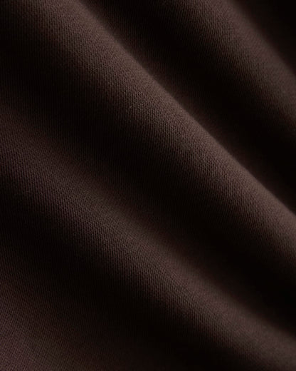 Cropped Luxe Fleece Hoodie | Dark Chocolate