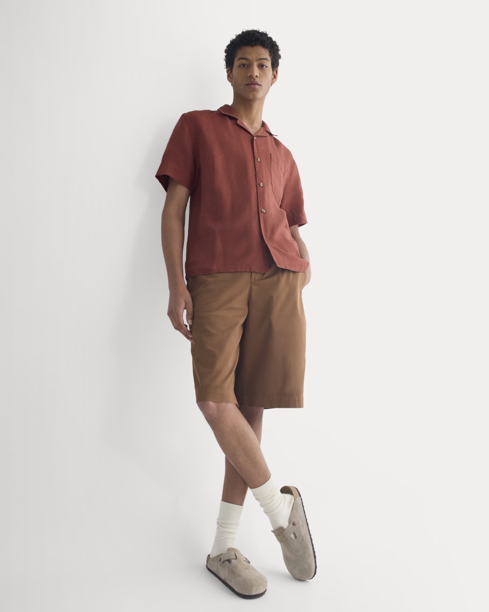 Linen Resort Shirt | Black