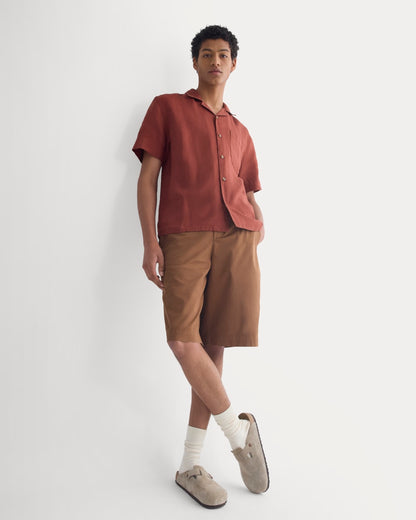 Linen Resort Shirt | Black