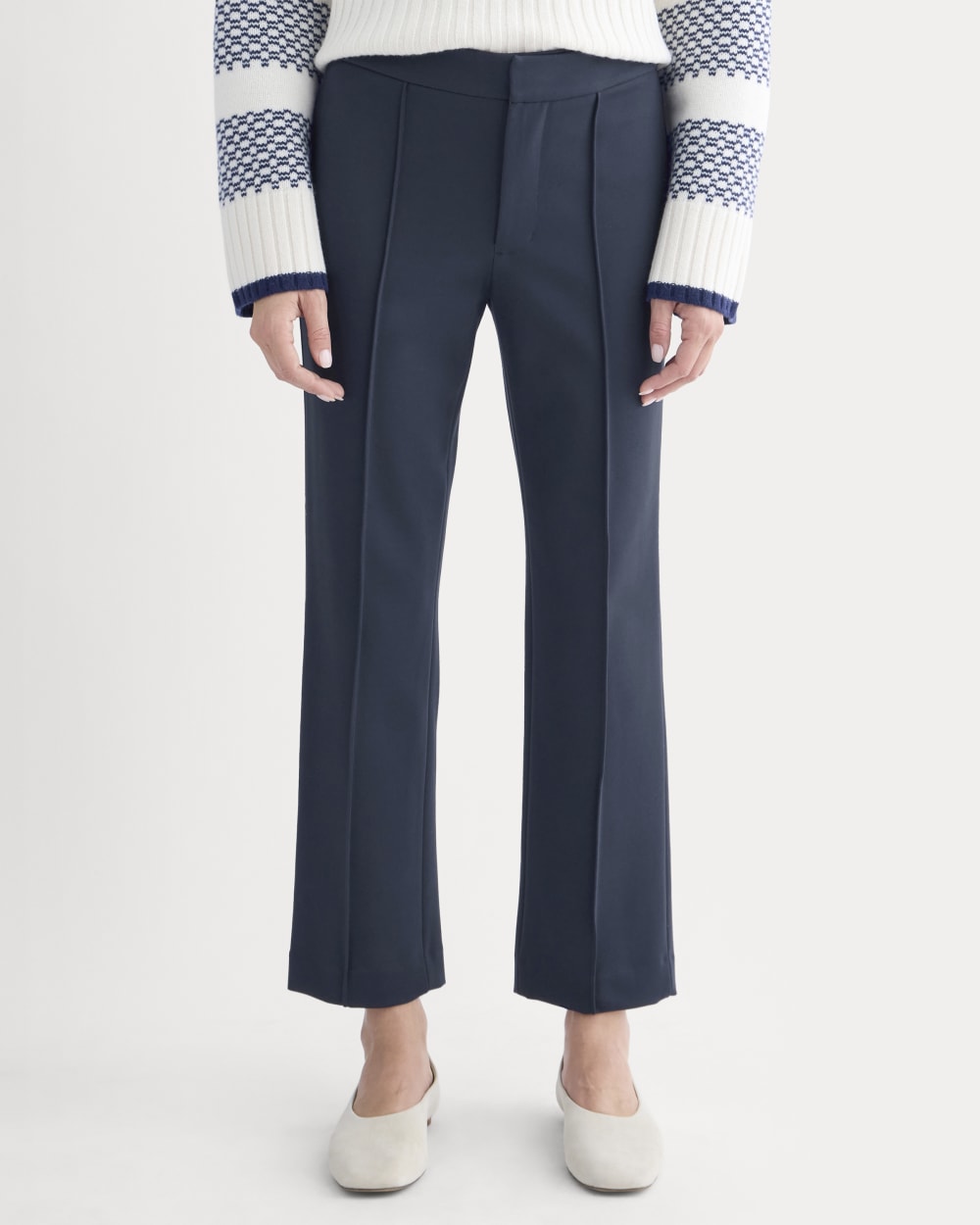 Slim Trouser in Ponte | Deep Navy