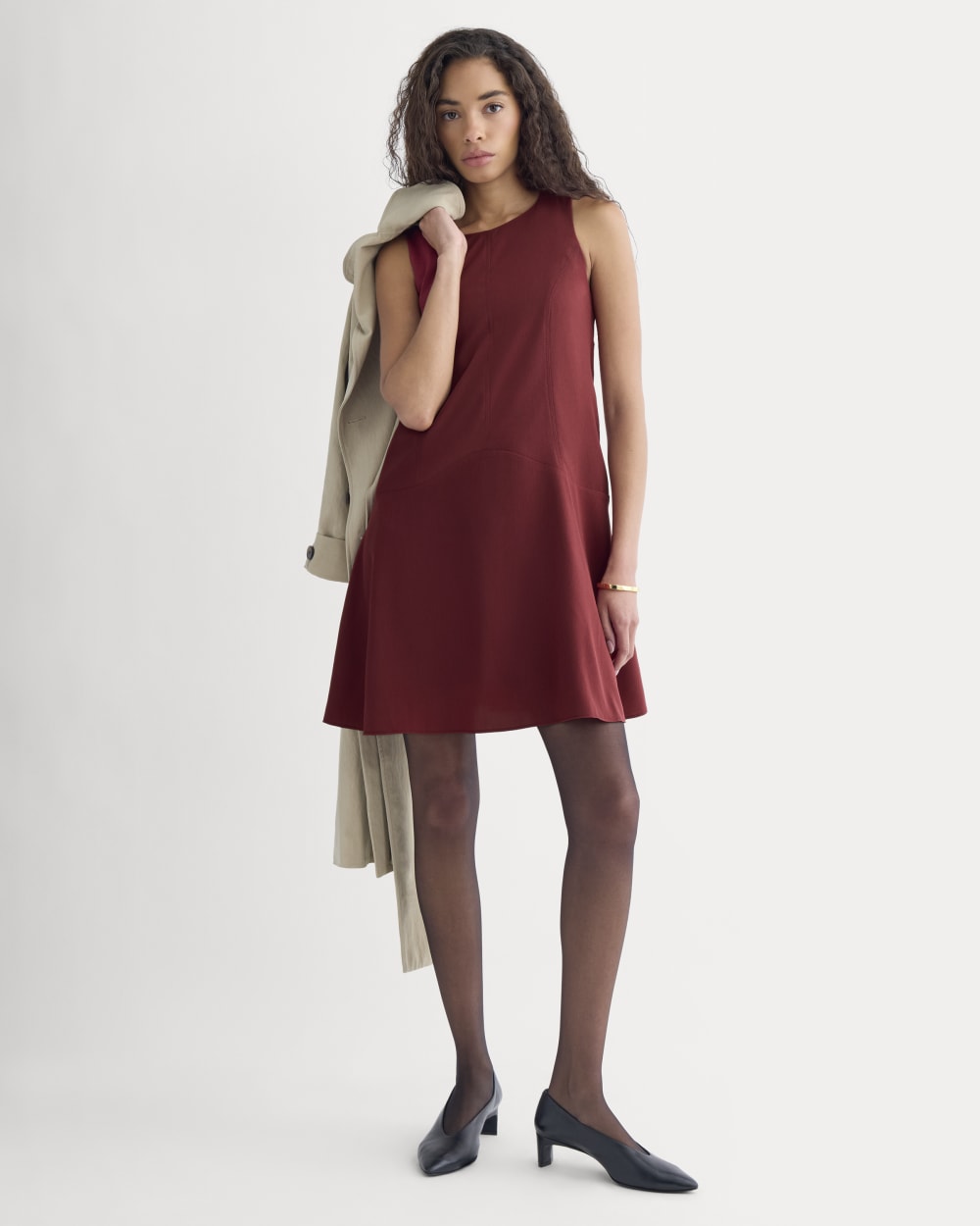 Drop Waist Mini Dress | Pomegranate