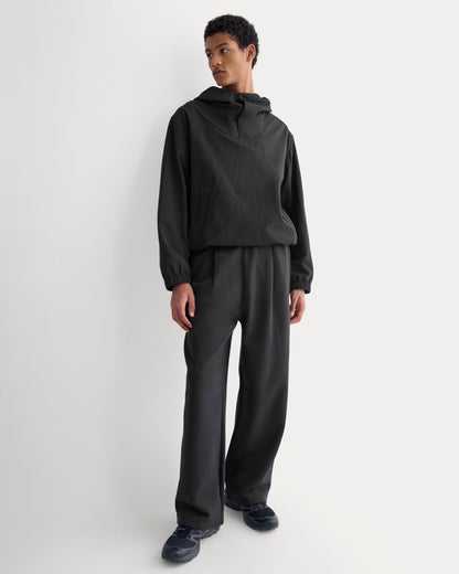 Luxe Fleece Pleated Sweatpant | Black