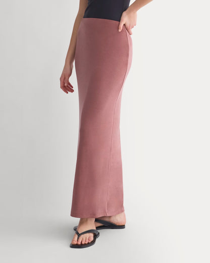 Maxi Skirt in Butterknit | Henna Red