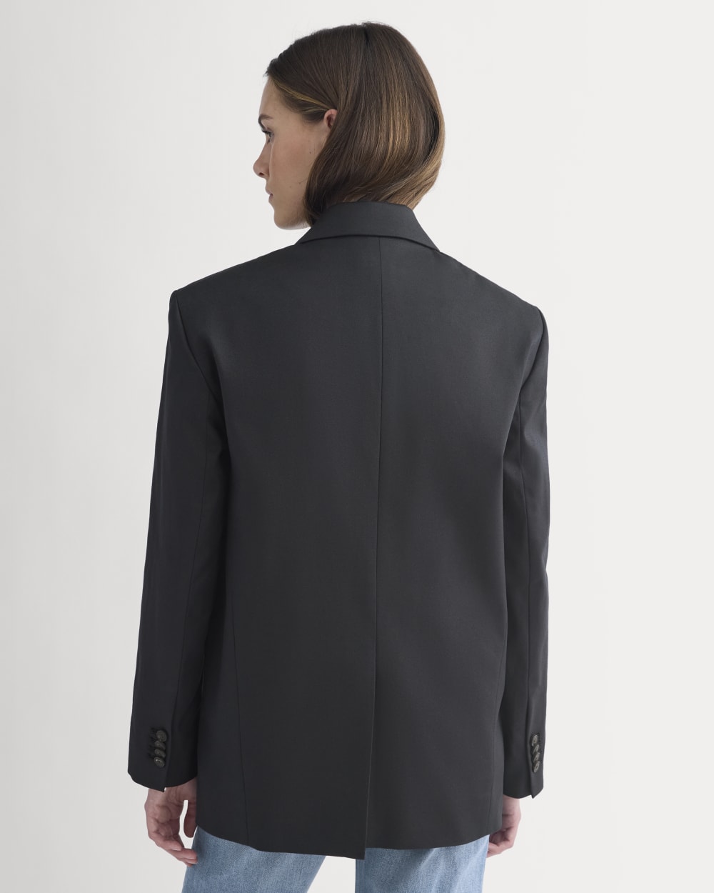 Tailored Drape Blazer | Black