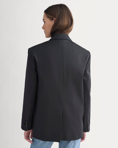Tailored Drape Blazer | Black