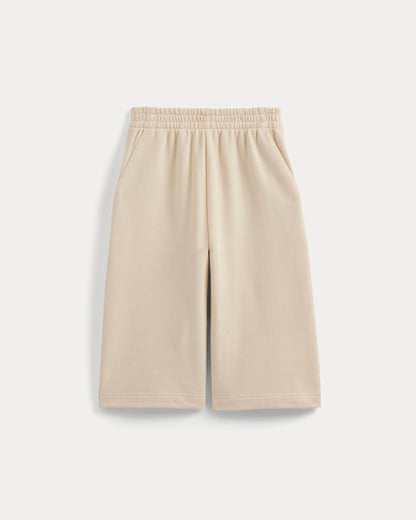 Lightweight Terry Long Shorts | Parchment