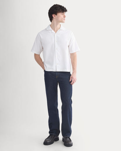 Cropped Resort Shirt | White