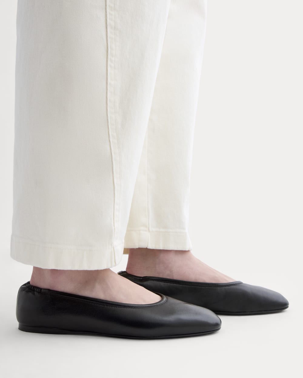 Made in Italy Flat | Black Leather