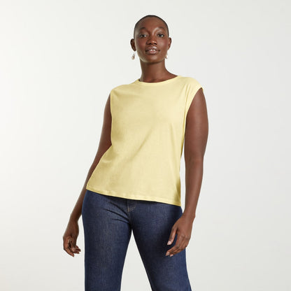 The Air Muscle Tank  | Pastel Yellow