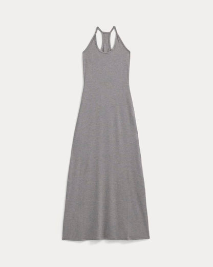 Racerback Maxi Knit Dress | Mid Heather Grey